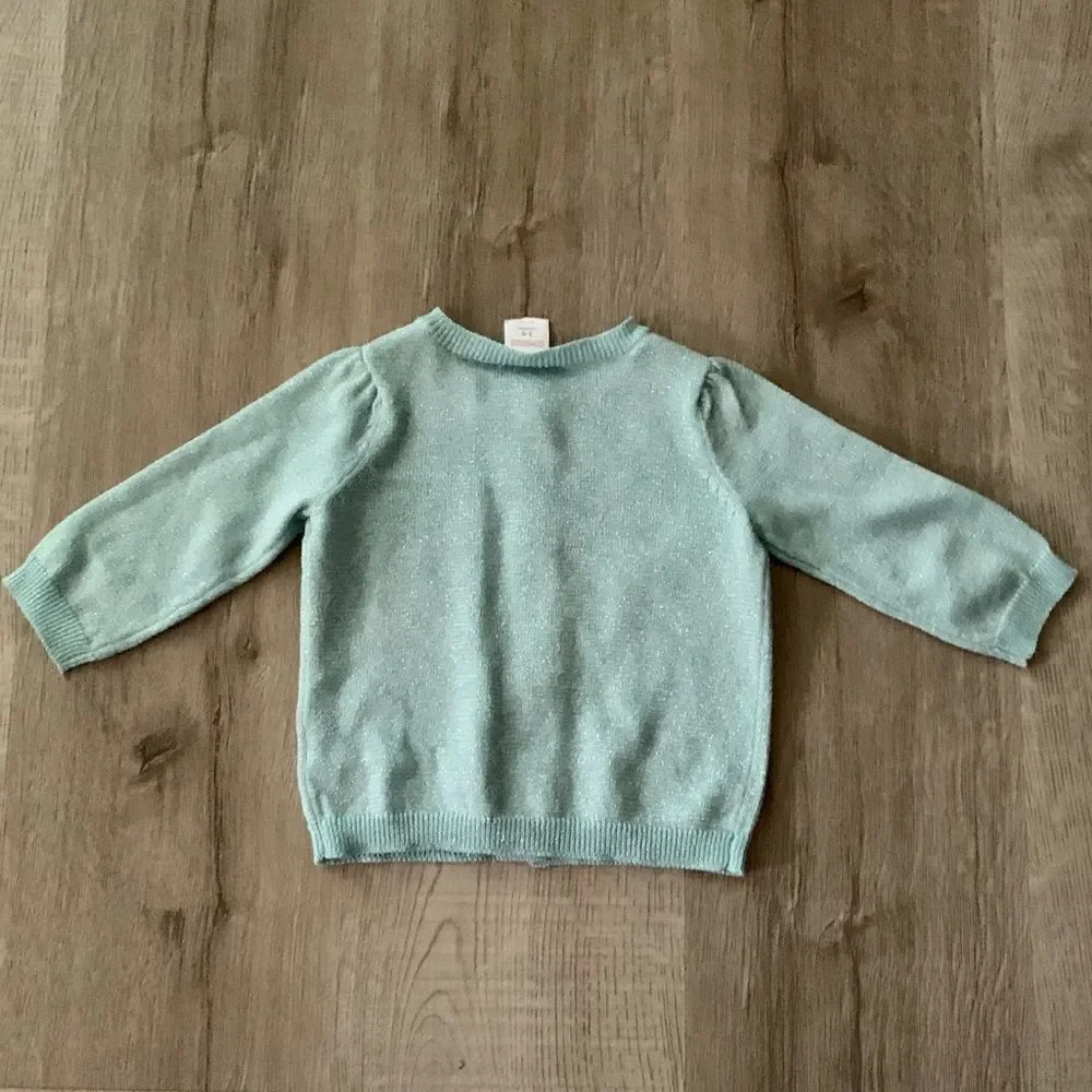 GYMBOREE | Mint | SPARKLE CARDIGAN